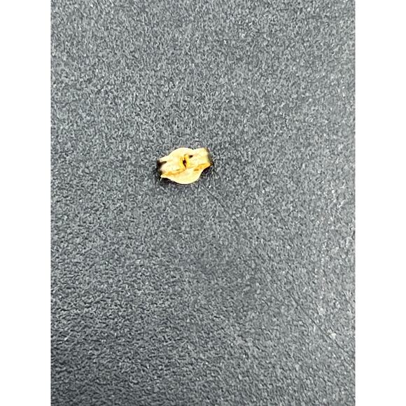 Designer Hallmarked 14K Yellow Gold Black Onyx Stud Earrings 7.5mm x 5mm Oval - Picture 9 of 12